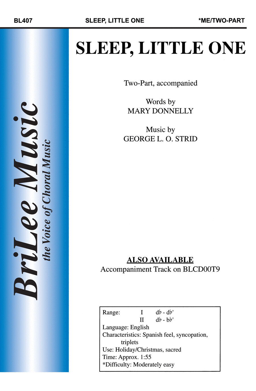 Sleep, Little One 2-Part scores gallery preview page 1