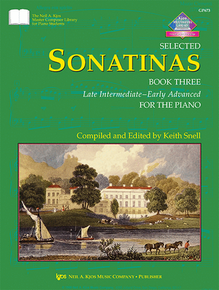 Book cover for Selected Sonatinas, Book 3