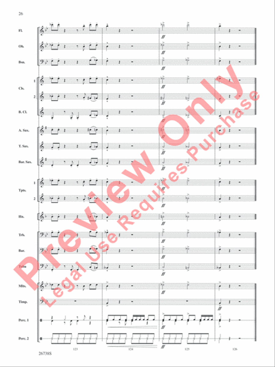 Superheroes R Us Concert Band scores gallery preview page 27