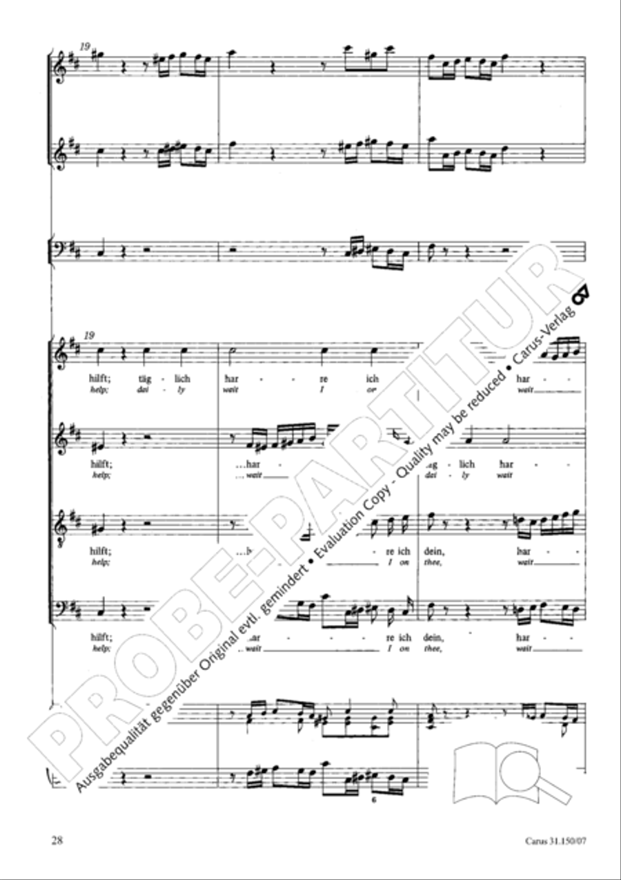O my Lord, I long for thee (Nach dir, Herr, verlanget mich) 4-Part scores gallery preview page 29