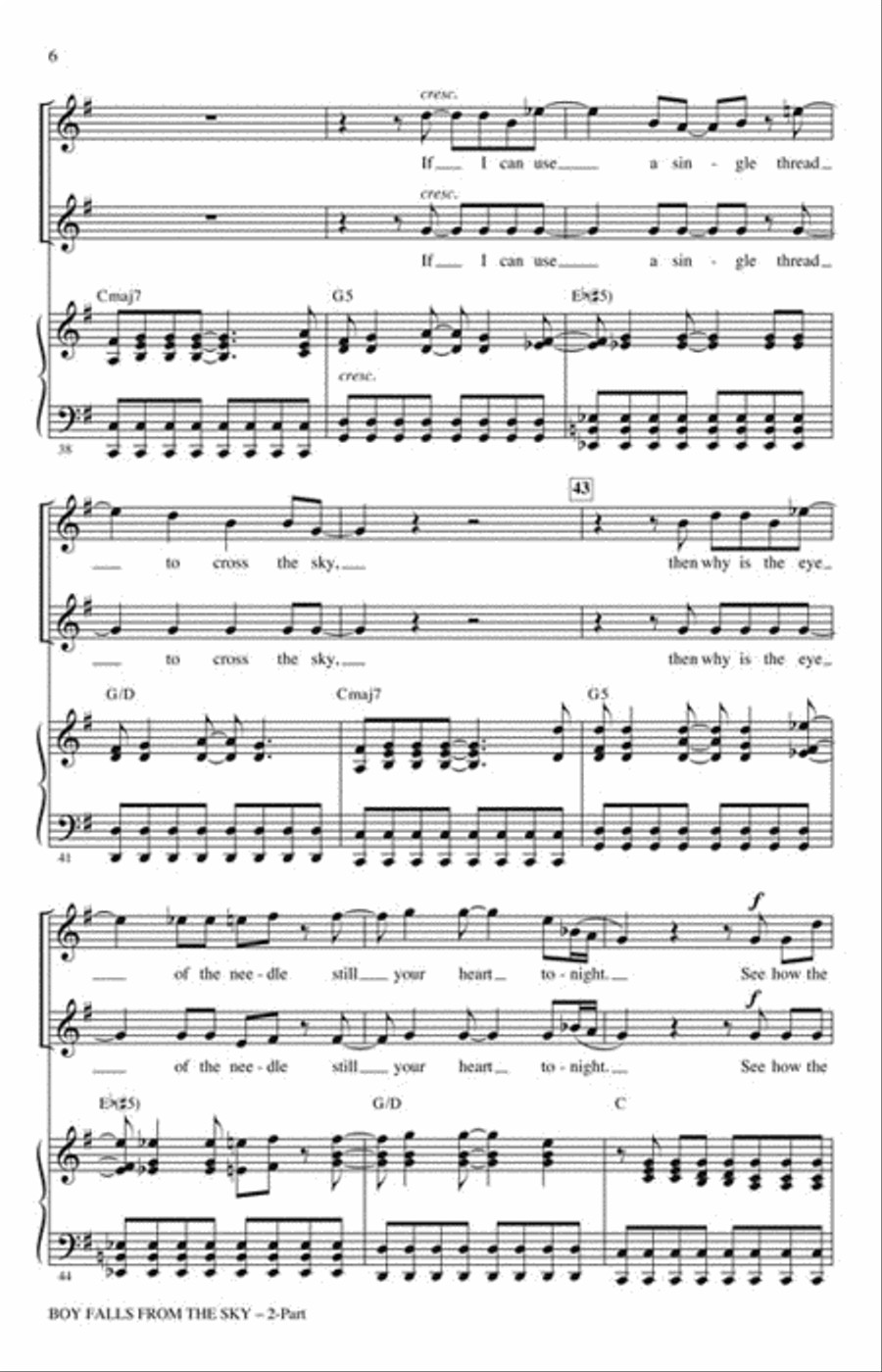 Boy Falls from the Sky Boy Falls from the Sky 2-Part scores gallery preview page 2