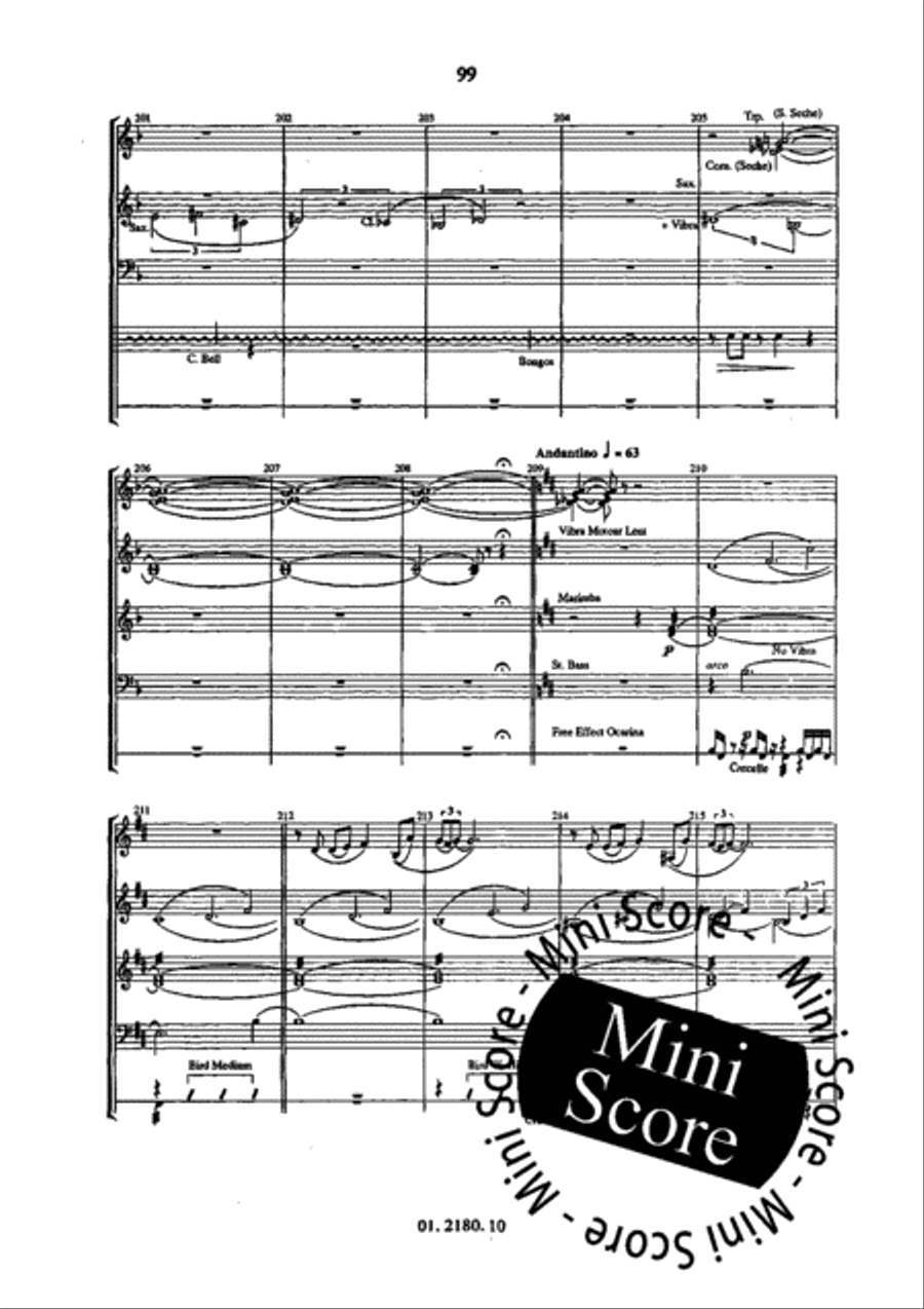 Brazilian Suite Concert Band scores gallery preview page 105