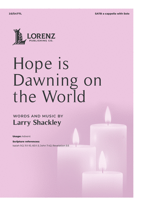 Book cover for Hope is Dawning on the World