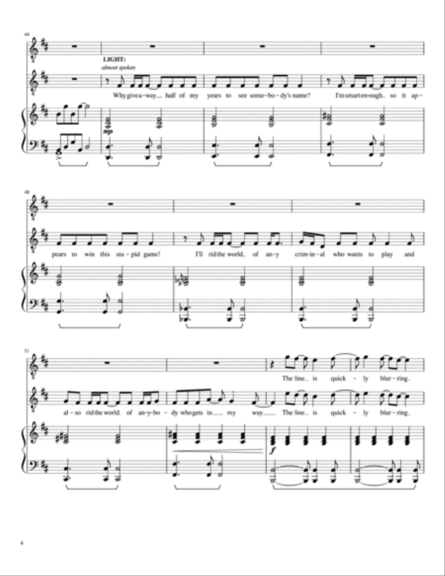 Secrets & Lies Secrets & Lies Voice scores gallery preview page 4