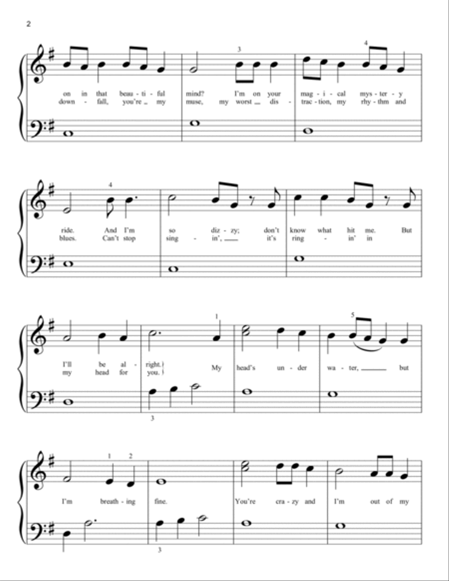 All Of Me Easy Piano scores gallery preview page 2