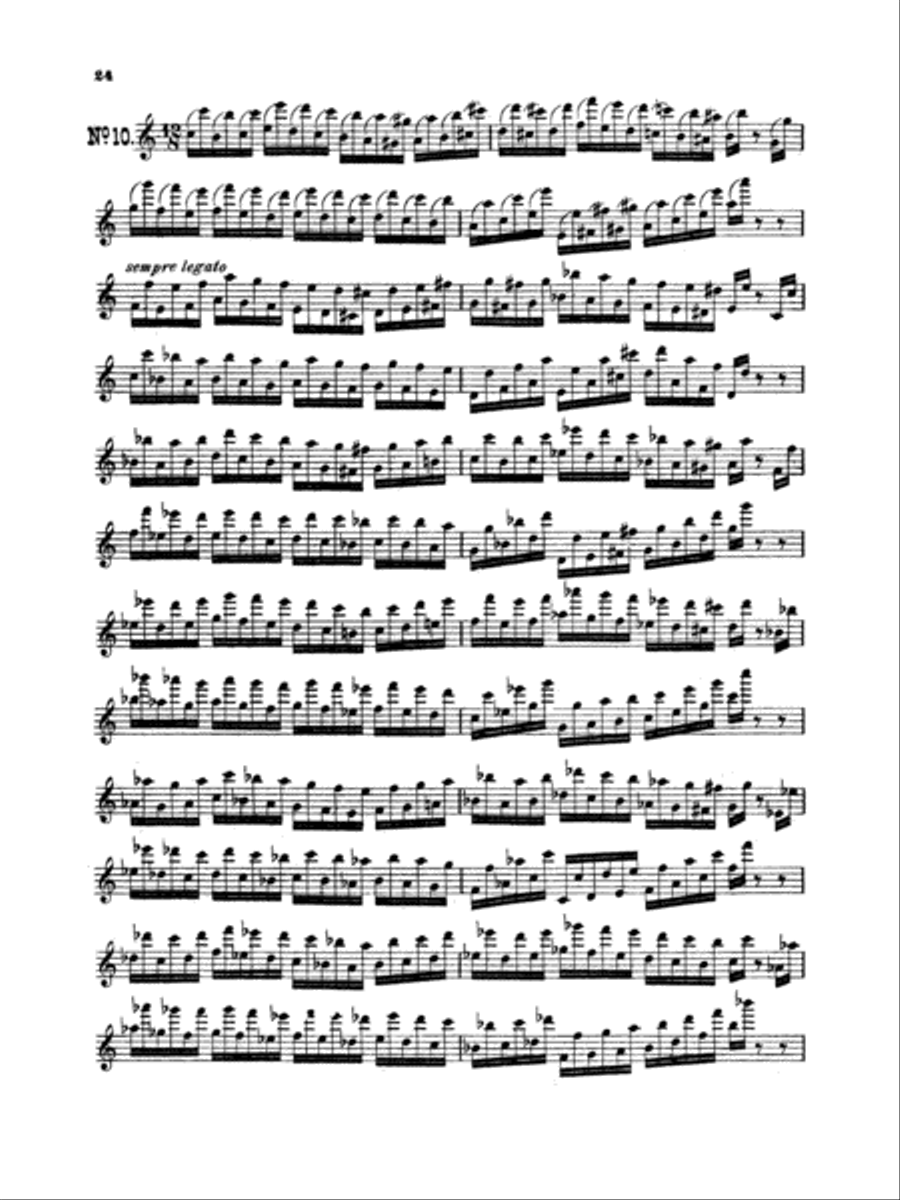 Boehm: Twelve Etudes, Op. 15 Part scores gallery preview page 1