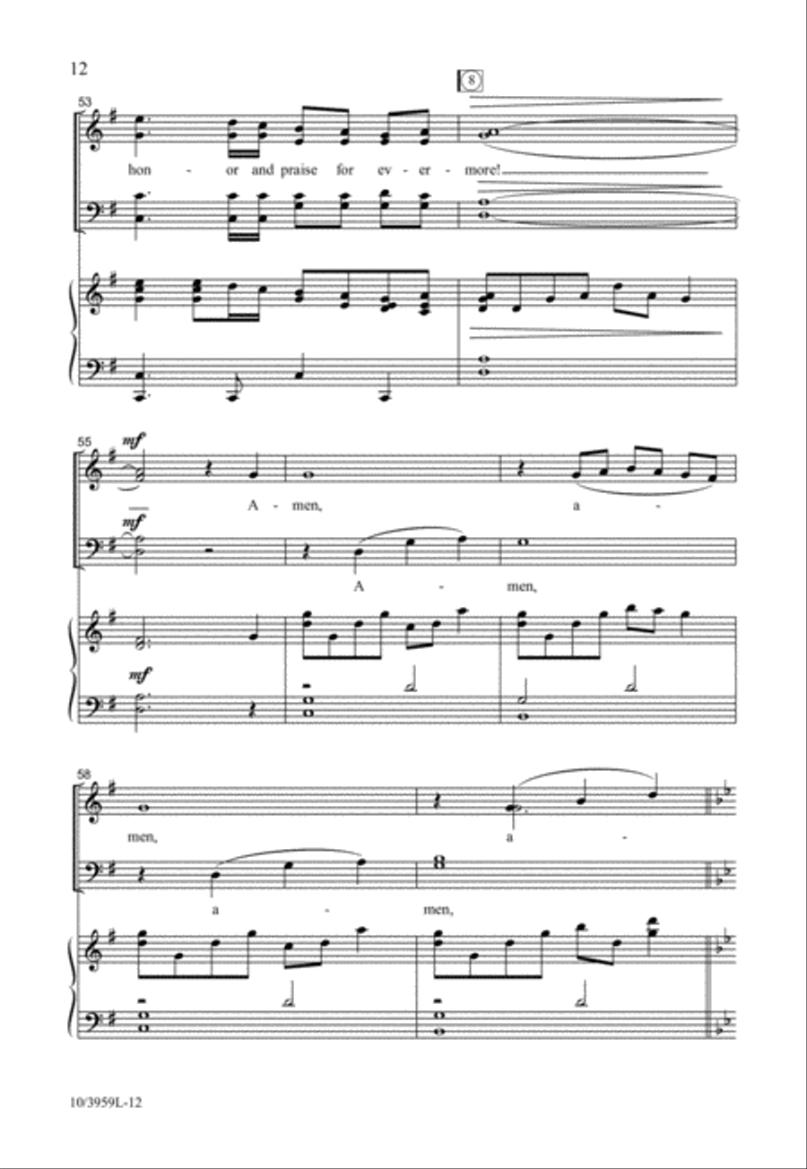 Worthy is the Lamb 4-Part scores gallery preview page 12