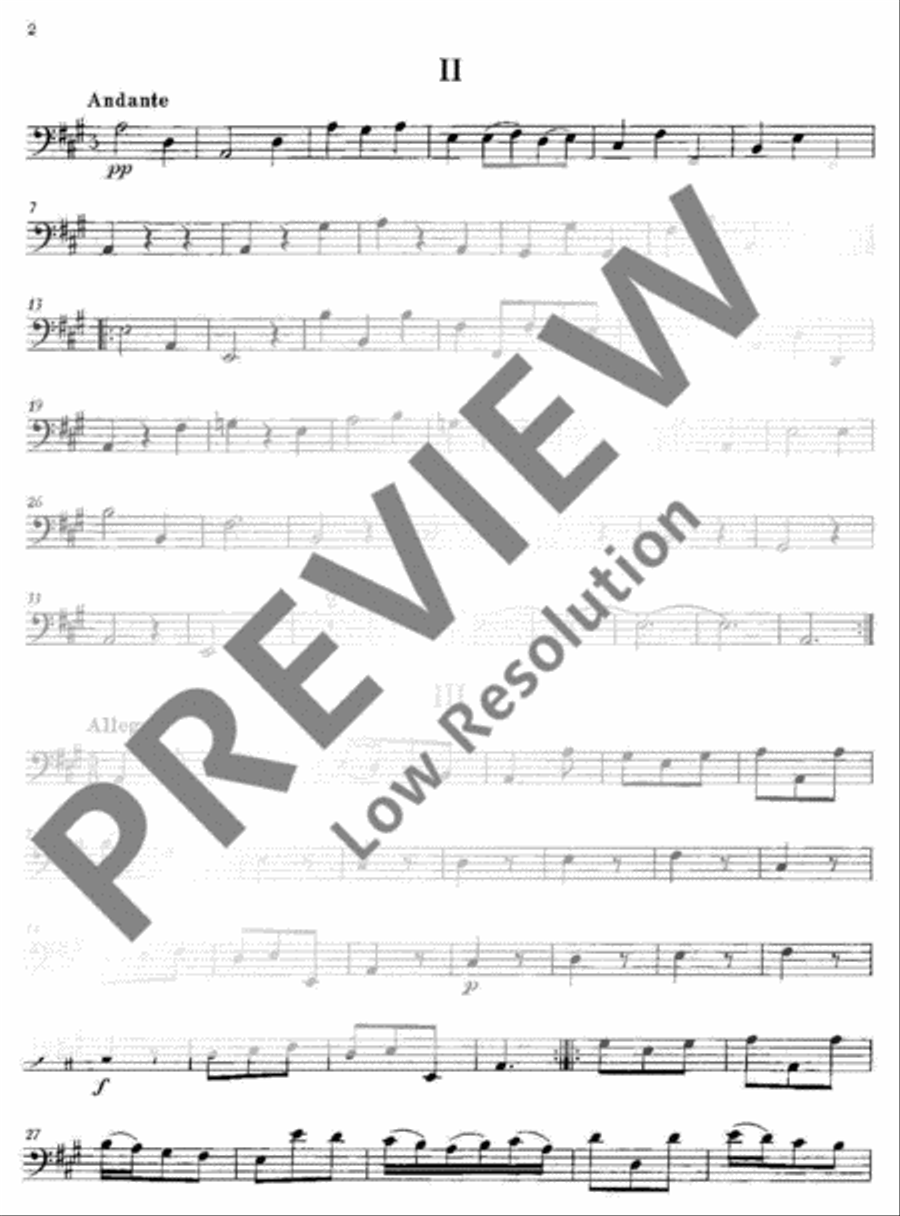 Concerto A major Flute scores gallery preview page 18