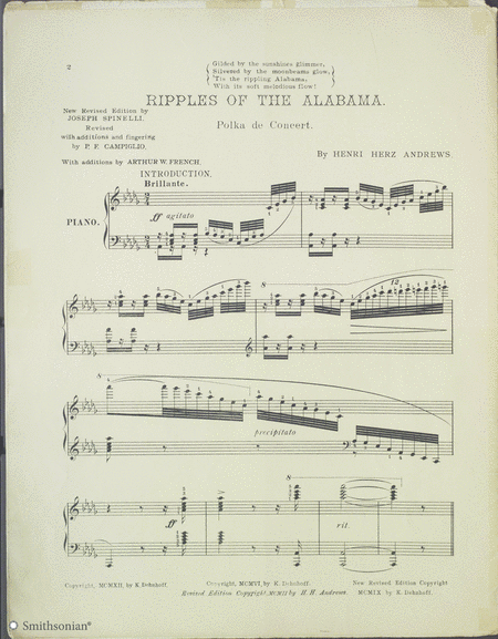 Ripples of the Alabama: Polka De Concert