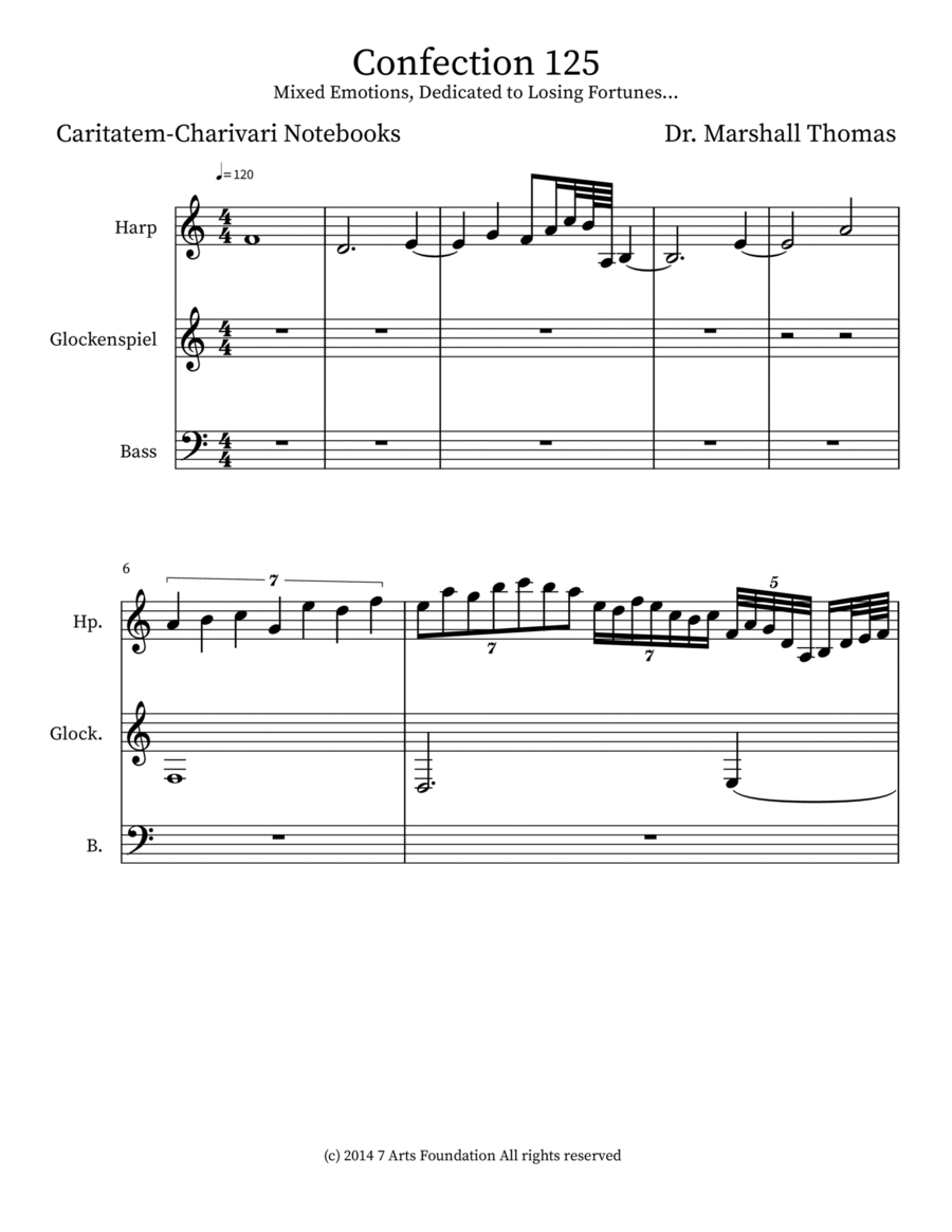 Confection 125 Double Bass scores gallery preview page 1