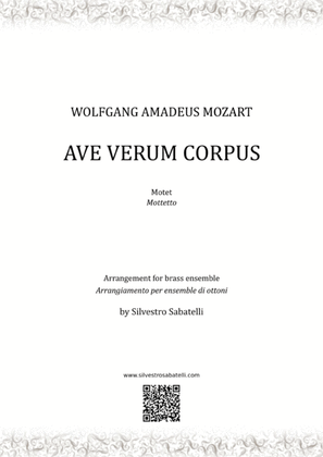Book cover for Ave Verum Corpus - W. A. Mozart