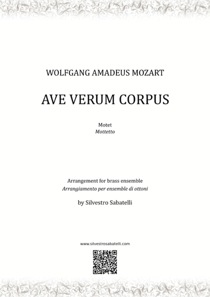 Ave Verum Corpus - W. A. Mozart