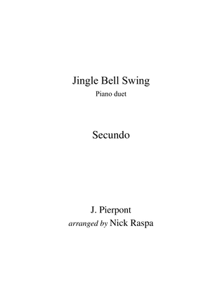 Book cover for Jingle Bell Swing (1 piano 4 hands) Secundo