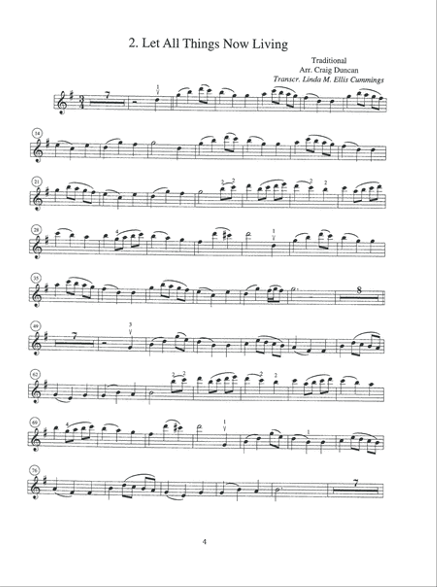 Old English Hymns for Violin Solo Violin Solo scores gallery preview page 5