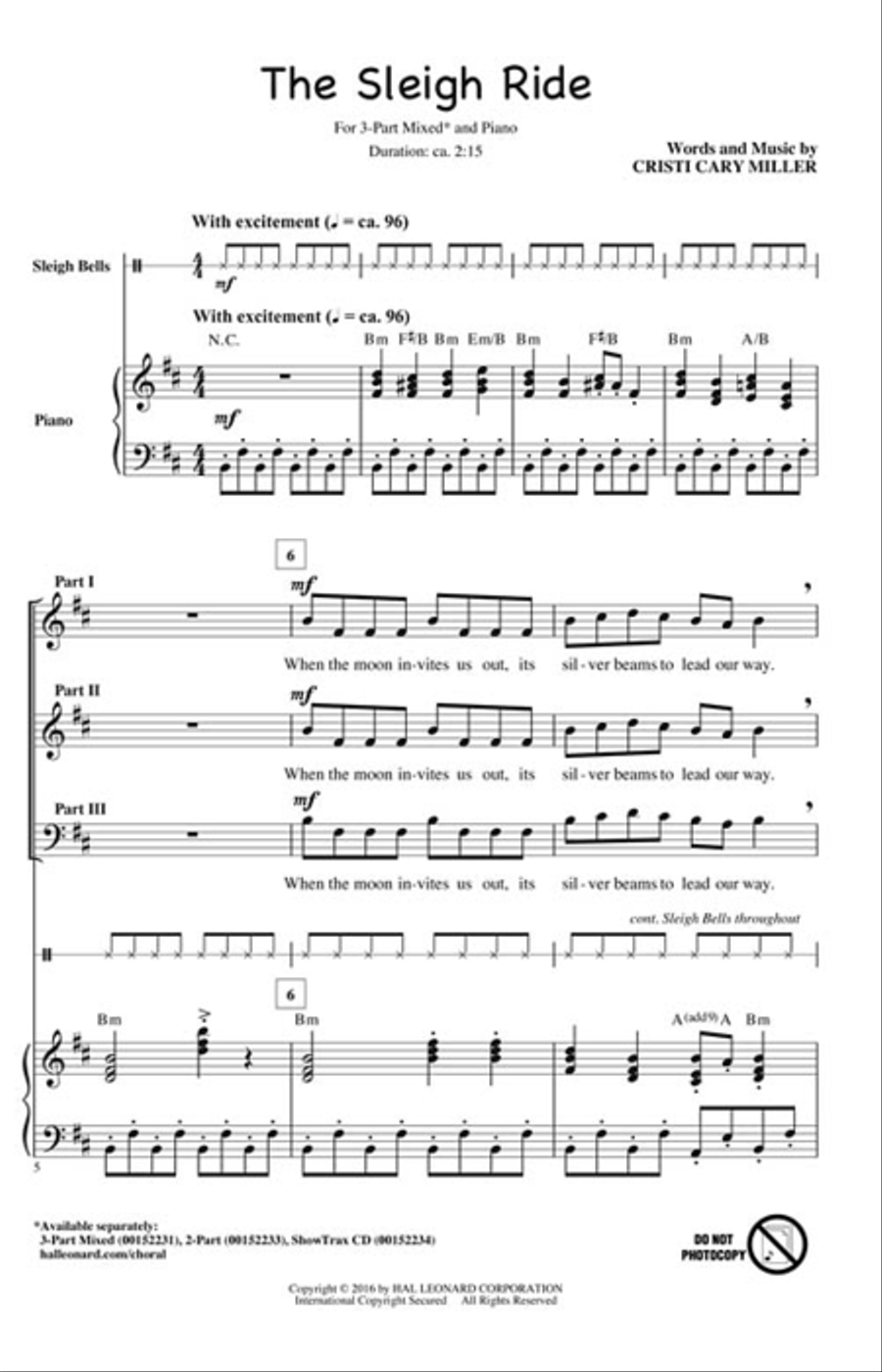 The Sleigh Ride Choir scores gallery preview page 2