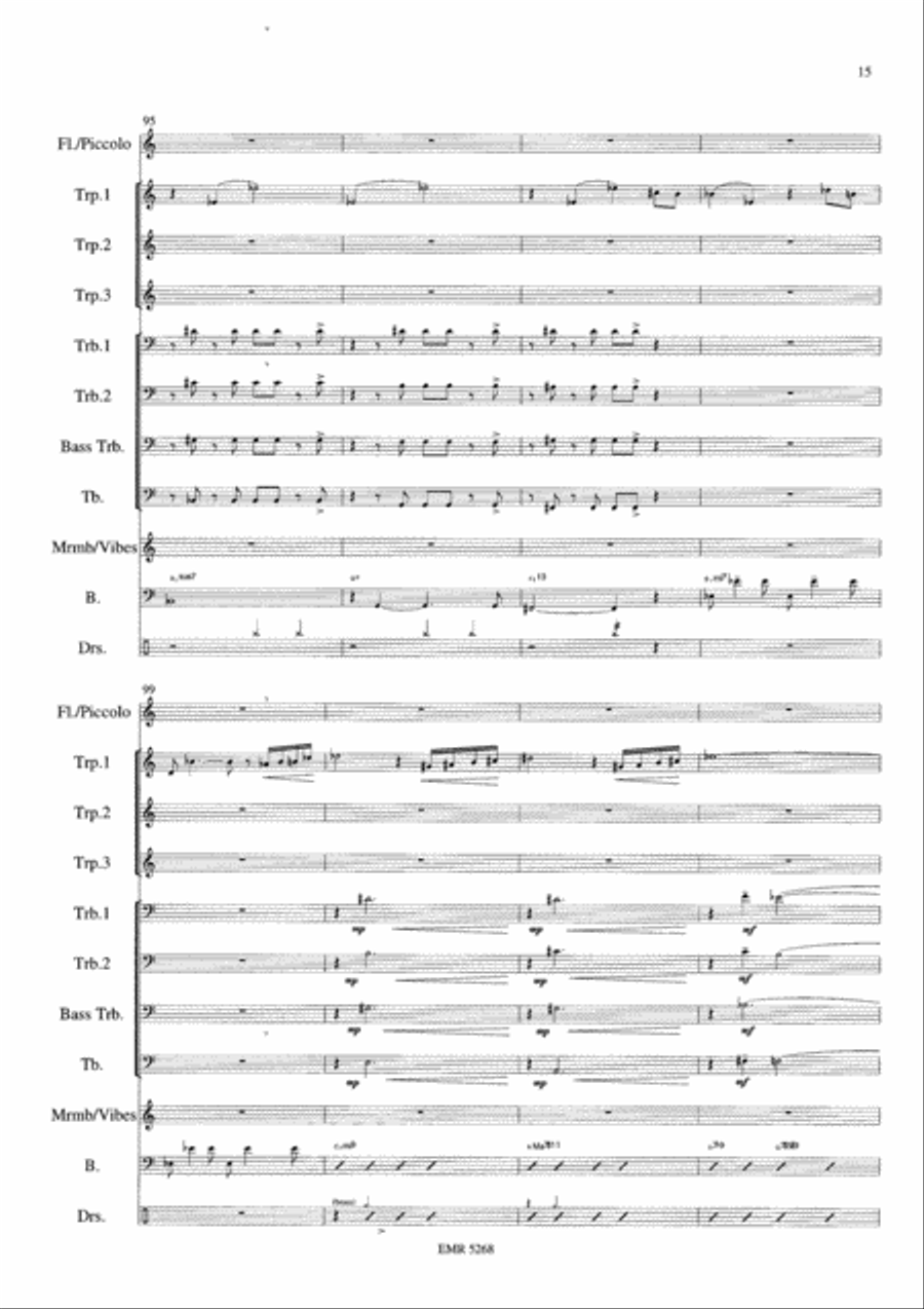 Jazzy Brass Fantasy Jazzy Brass Fantasy Brass Ensemble scores gallery preview page 15