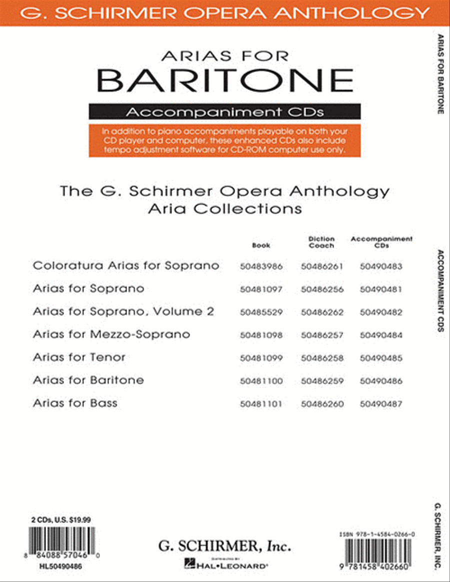 Arias for Baritone Baritone Voice scores gallery preview page 2