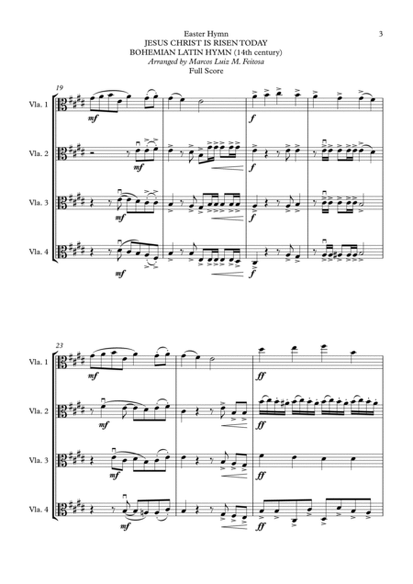 Easter Hymn Collection (with five songs) BOOK 1 - Viola Quartet image number null