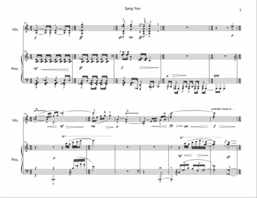 Sang Yeo (A Hearse) Small Ensemble scores gallery preview page 3