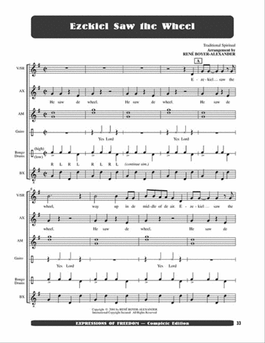 Expressions of Freedom Complete Edition (Anthology of African-American Spirituals) Sacred scores gallery preview page 4