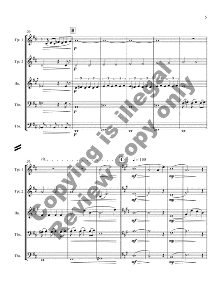 Confictura Confictura Brass Quintet scores gallery preview page 6
