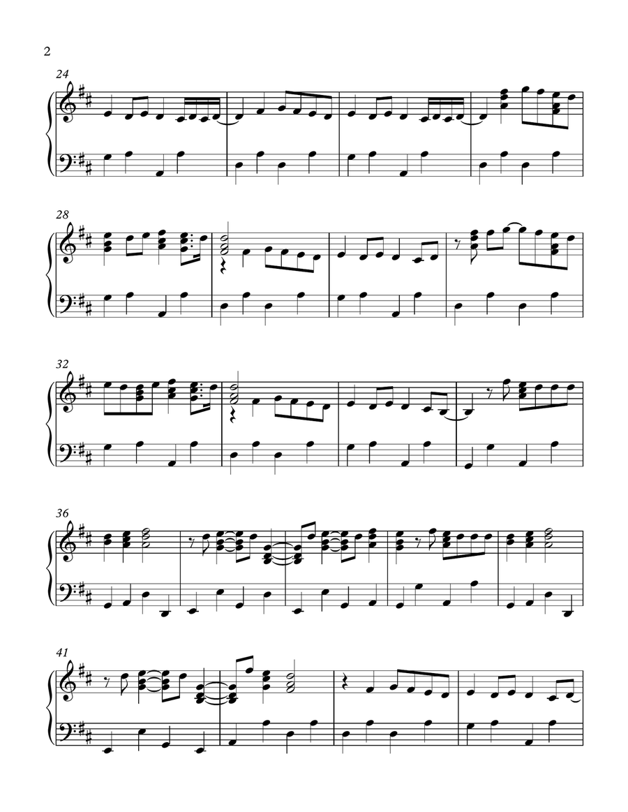 The Wind Piano Solo scores gallery preview page 2