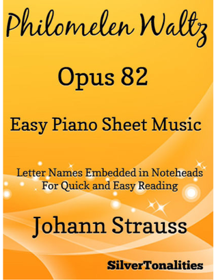 Philomelen Waltz Easy Piano Sheet Music