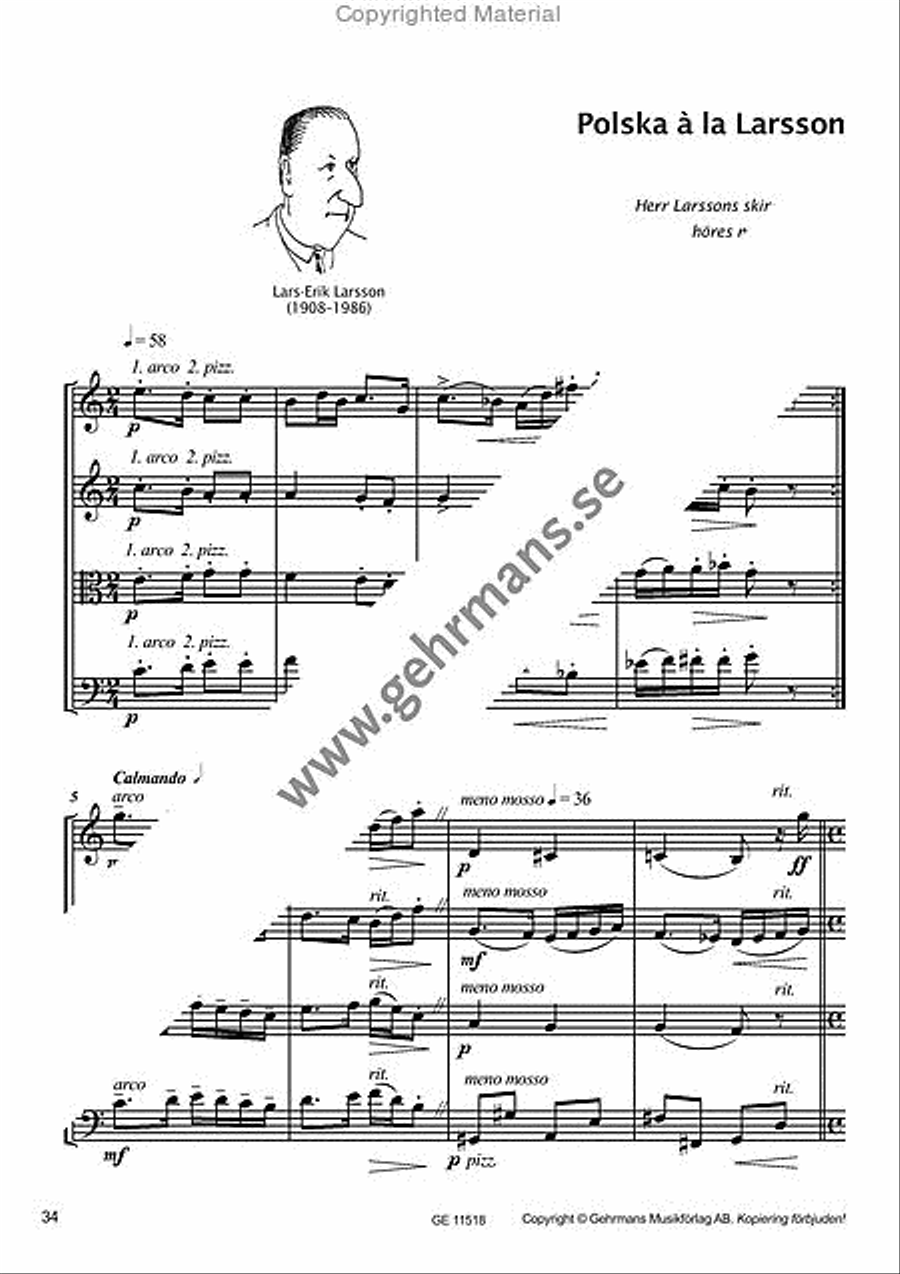 Polska efter Viksta-Lasse String Quartet scores gallery preview page 9