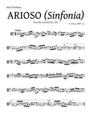 ARIOSO, by J. S. Bach (sinfonia) - for Alto Trombone and accompaniment