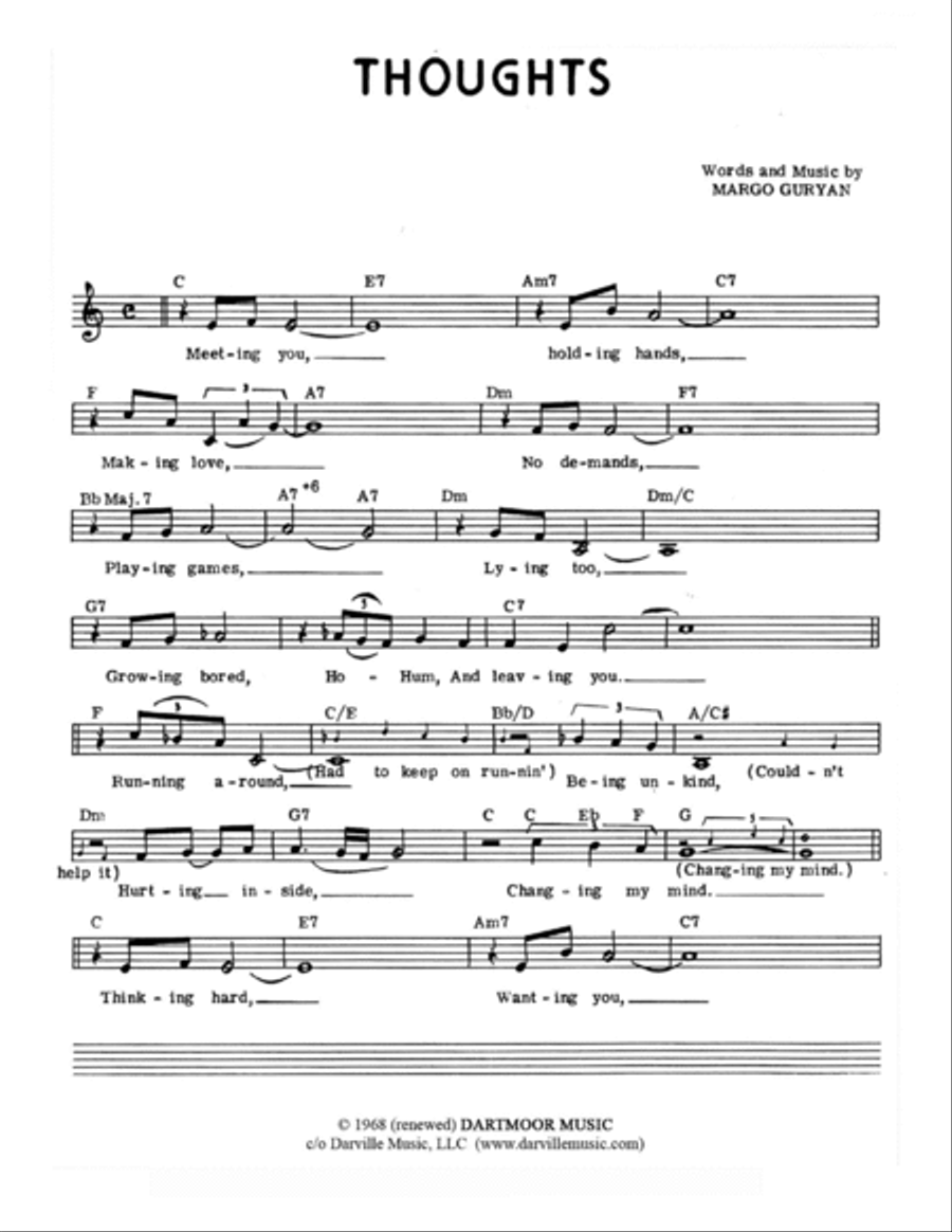 Thoughts Thoughts Piano scores gallery preview page 2