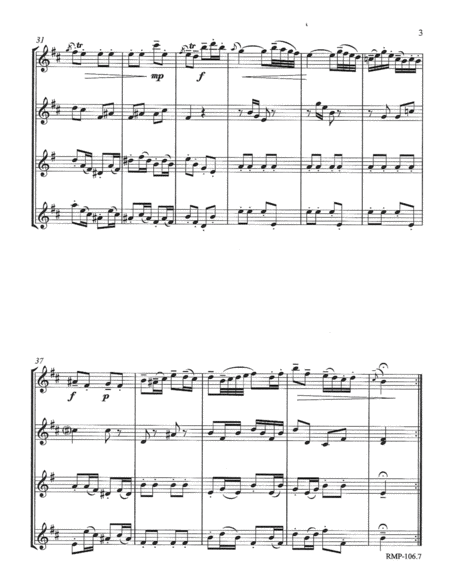 Bach - Badinerie from Orchestral Suite No. 2 in b minor (for 3 flutes) - Score Only image number null