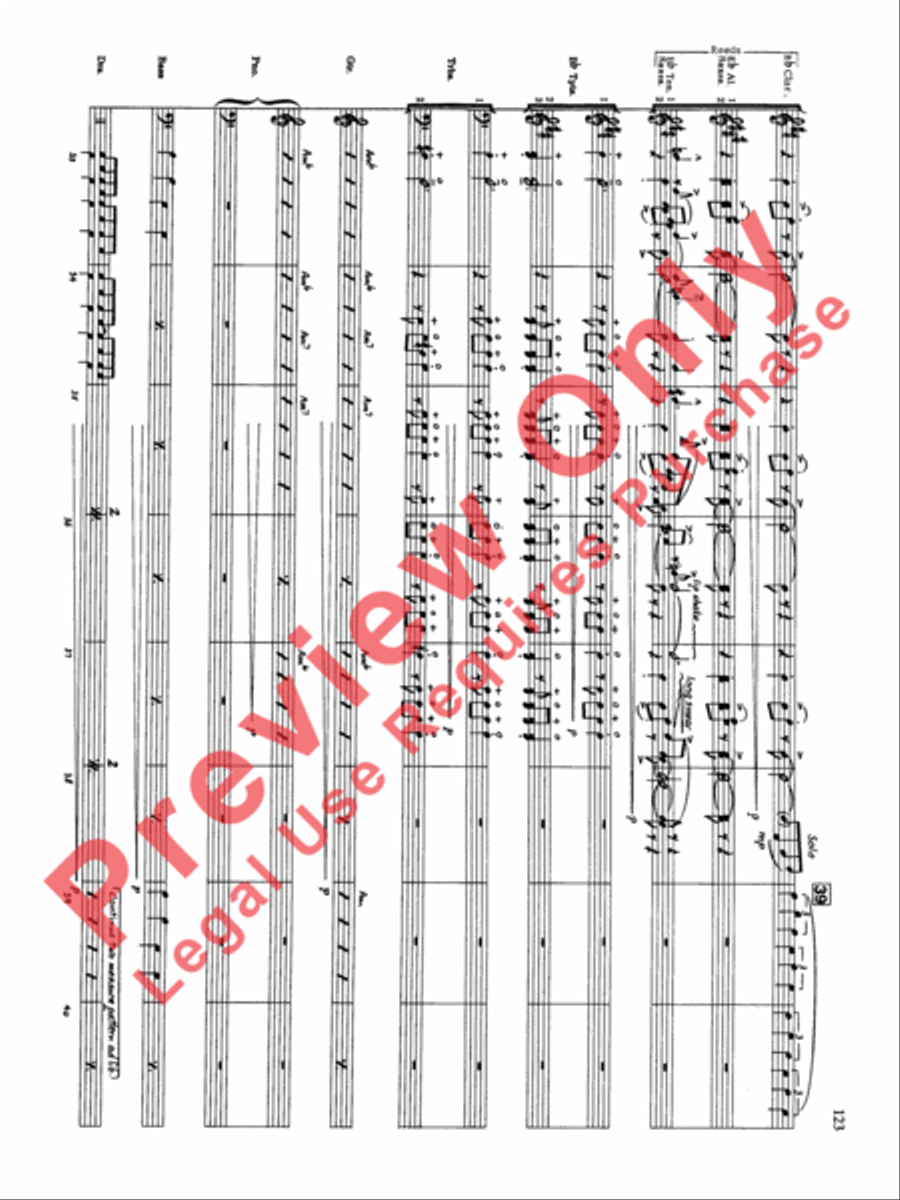 Original Big Band Sounds Big Band scores gallery preview page 124