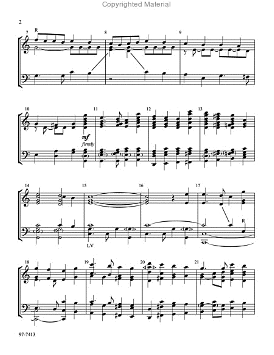 My Hope Is Built on Nothing Less (Dengler) Handbell Choir scores gallery preview page 3