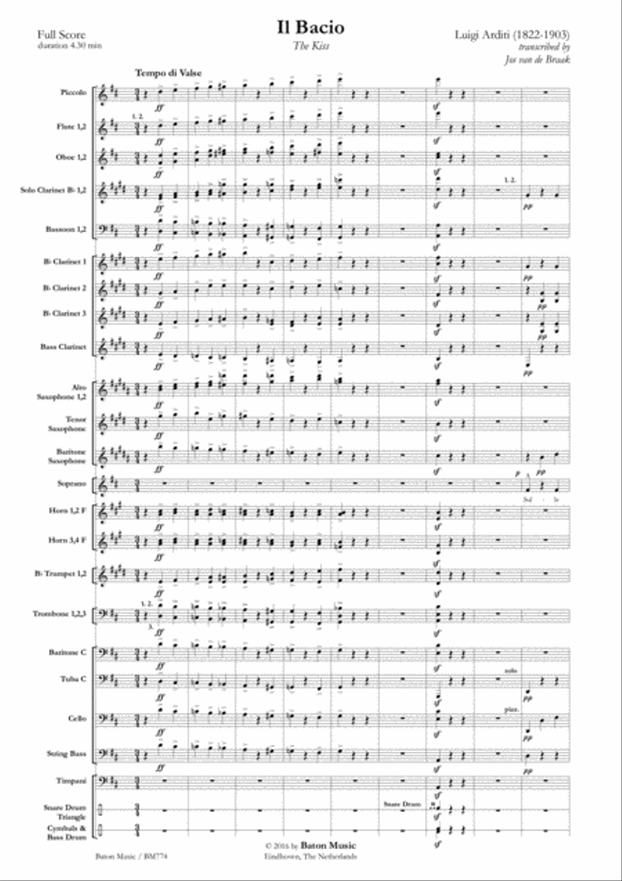 Il Bacio Concert Band scores gallery preview page 2