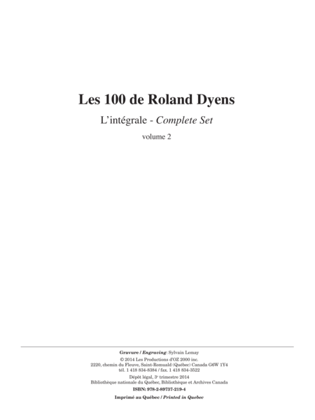 Les 100 de Roland Dyens - L’intégrale, vol. 2