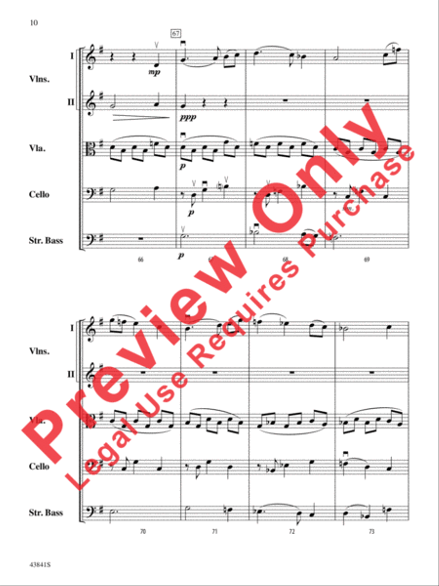 Scherzo for String Orchestra String Orchestra scores gallery preview page 11