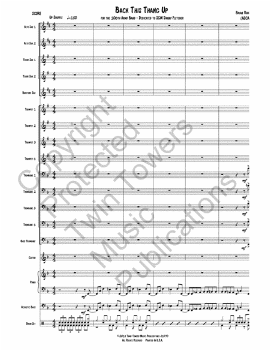 Back This Thang Up Jazz Ensemble scores gallery preview page 3