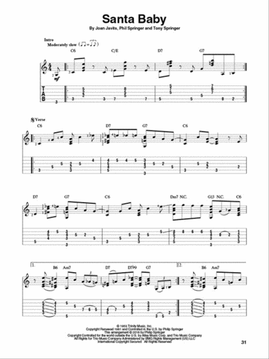 Christmas Jazz Electric Guitar scores gallery preview page 4