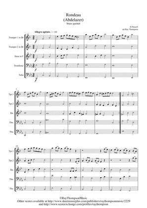 Purcell: Rondeau (Abdelazer) - brass quintet
