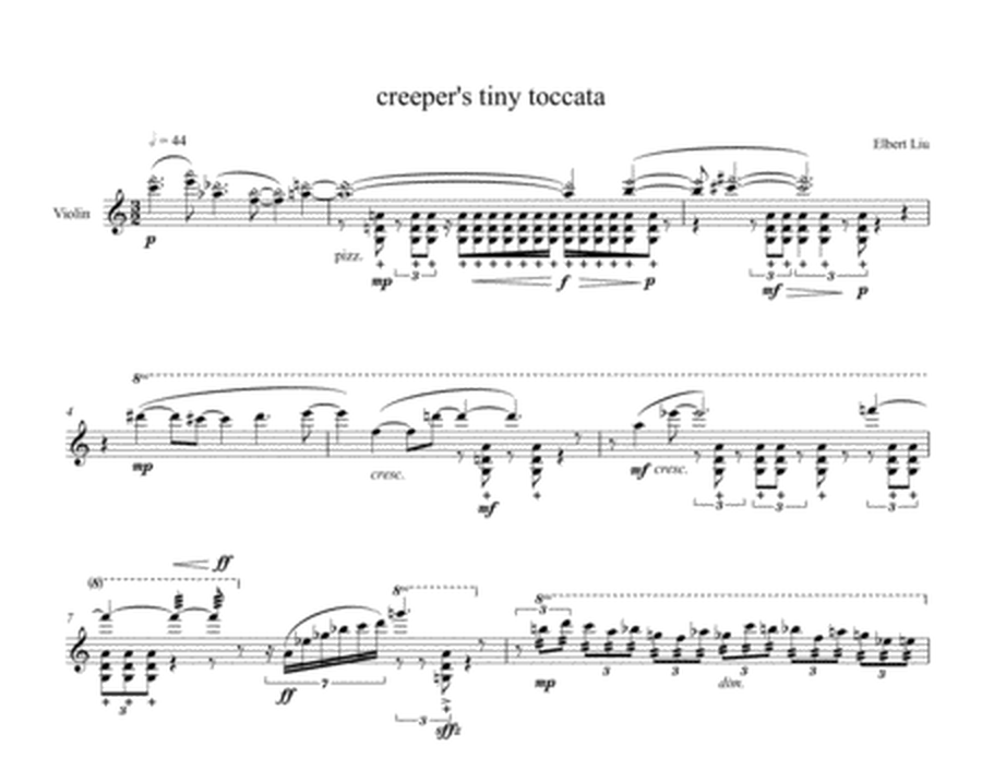 creeper's tiny toccata for Solo Violin image number null