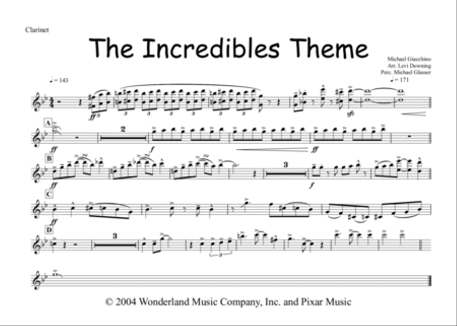 The Incredibles (Main Theme) Marching Band scores gallery preview page 5