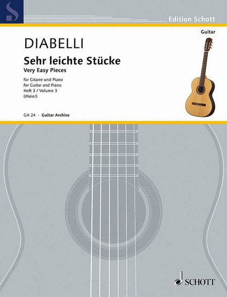 Anton Diabelli : Very Easy Pieces for Guitar and Piano