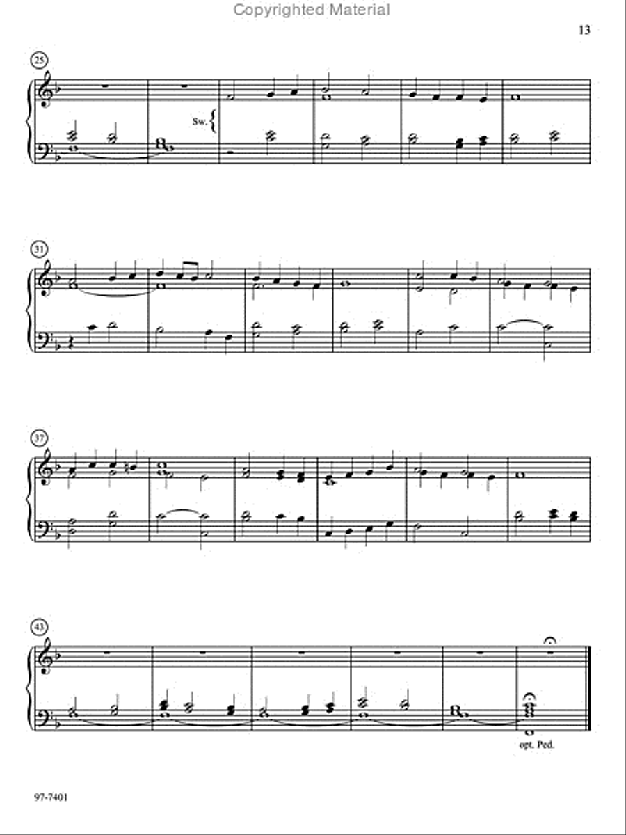This Wondrous Mystery: Ten Preludes on Communion Hymns for Manuals Organ scores gallery preview page 11