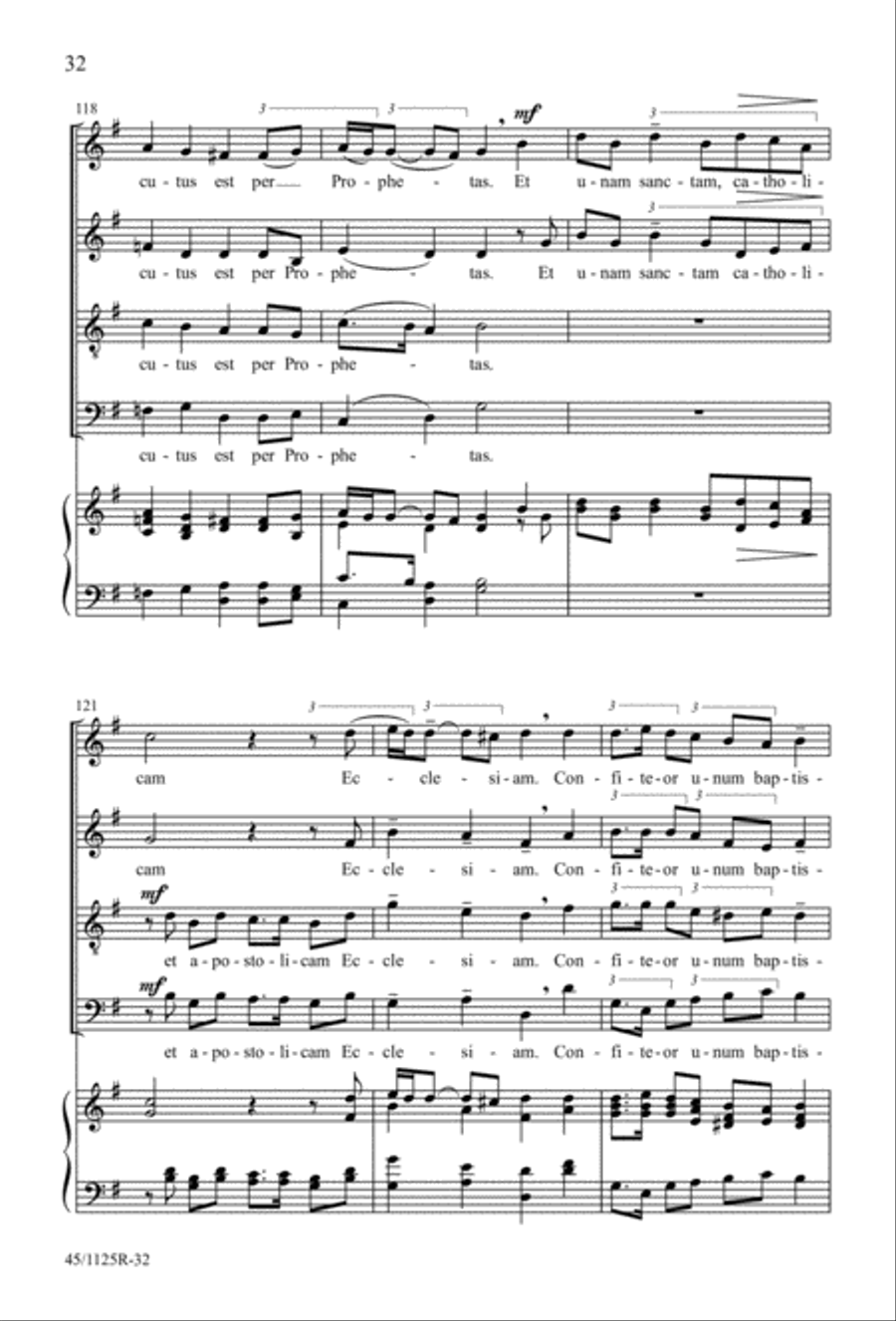 Missa super Dixit Maria Missa super Dixit Maria 4-Part scores gallery preview page 34