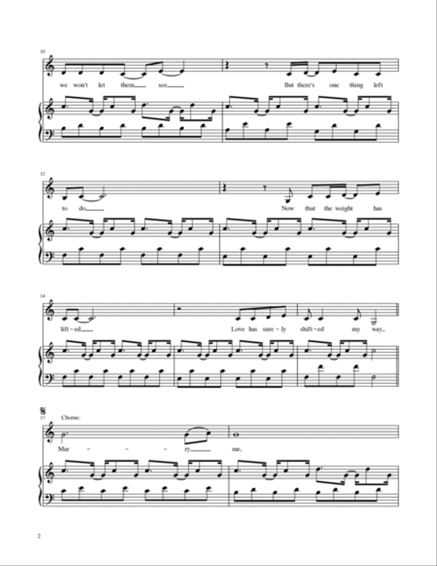 Marry Me Voice scores gallery preview page 3