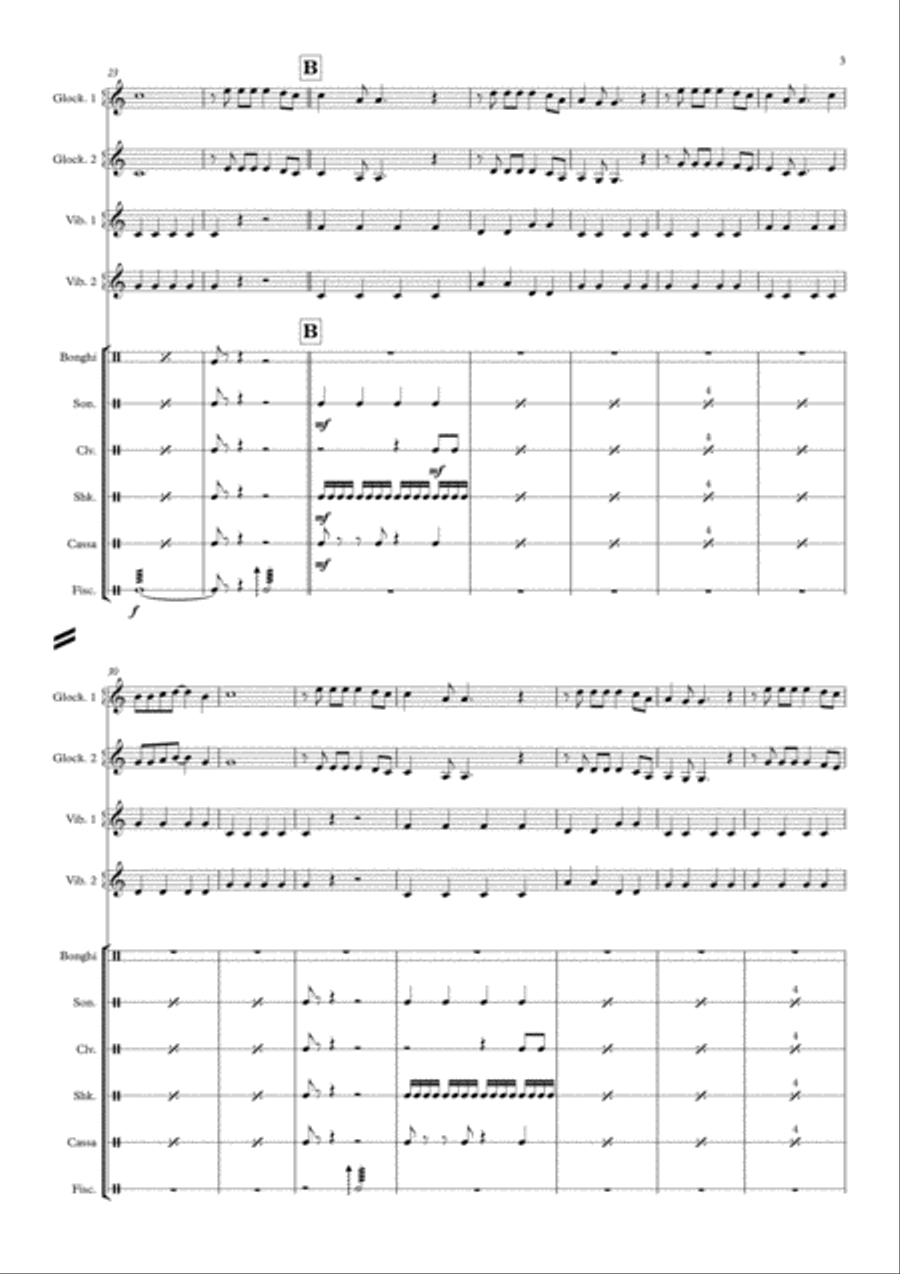 Feliz Navidad Christmas scores gallery preview page 3