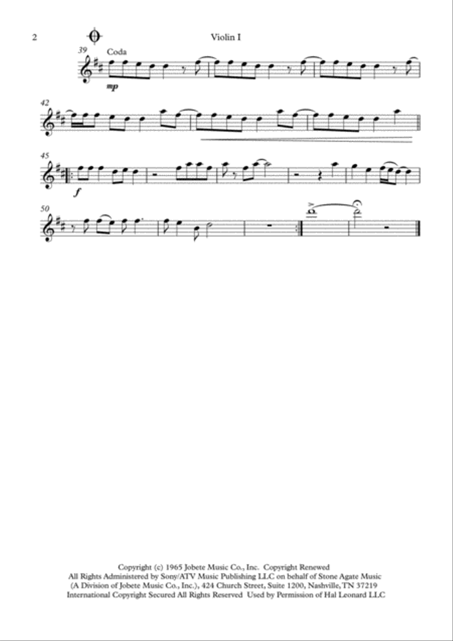 I Can't Help Myself (Sugar Pie, Honey Bunch) String Quartet scores gallery preview page 2