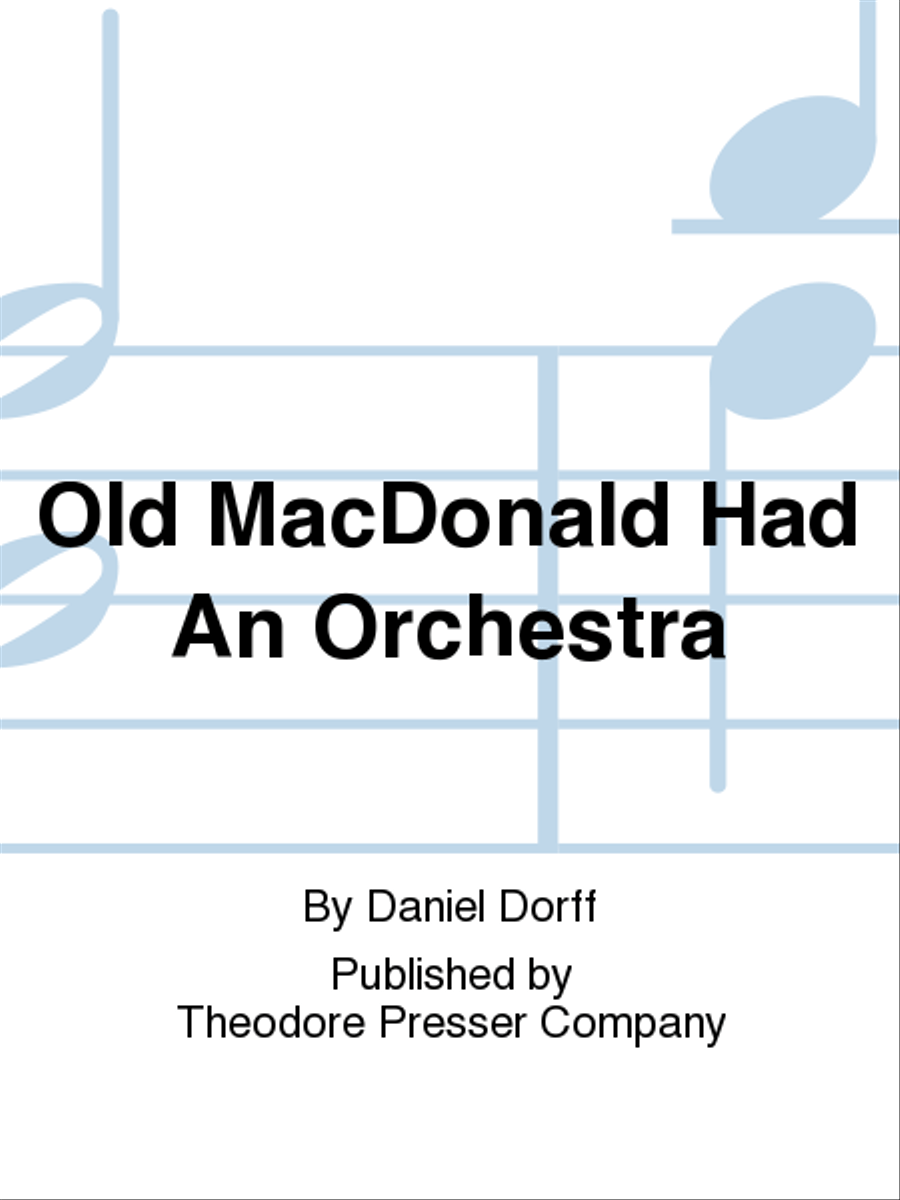 Old MacDonald Had An Orchestra Chamber Music scores gallery preview page 1