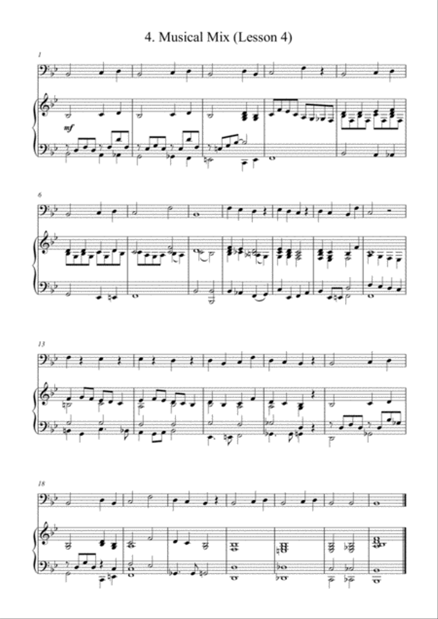 BRASS BASICS - Euphonium Beginners (Piano accompaniment) Brass Duet scores gallery preview page 5