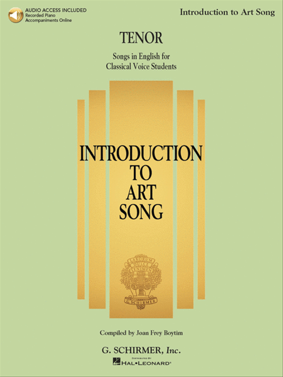 Introduction to Art Song for Tenor Voice Solo scores gallery preview page 1